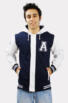 Casaco Moletom College com Capuz